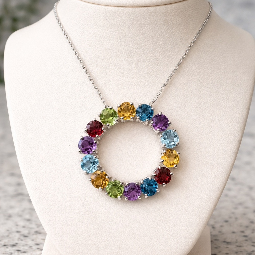 Effy 925 multicoloured sterling silver ladies pendant
